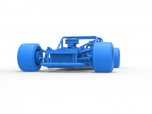 Vintage Asphalt Modified stock car Base Scale 1 to 25 3D Baskı Modeli