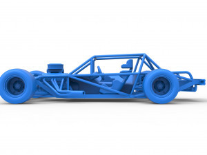 Vintage Asphalt Modified stock car Base Scale 1 to 25 3D Baskı Modeli