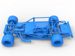 Vintage Asphalt Modified stock car Base Scale 1 to 25 3D Baskı Modeli