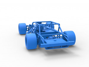 Vintage Asphalt Modified stock car Base Scale 1 to 25 3D Baskı Modeli