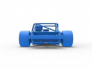 Vintage Asphalt Modified stock car Base Scale 1 to 25 3D Baskı Modeli