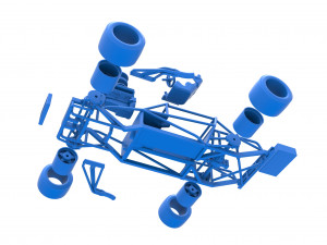 Vintage Asphalt Modified stock car Base Scale 1 to 25 3D Baskı Modeli