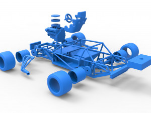 Vintage Asphalt Modified stock car Base Scale 1 to 25 3D Baskı Modeli
