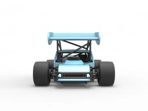 Vintage Asphalt Modified stock car V2 with wing Scale 1 to 25 3D Print Model