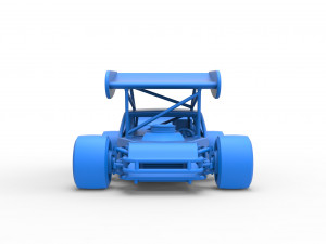 Vintage Asphalt Modified stock car V2 with wing Scale 1 to 25 Modello di stampa 3D