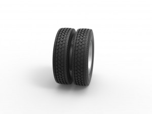 2 Hole double wheel of trailer Scale 1 to 25 3D Print Model