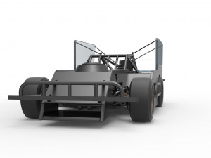 Figure 8 Modified stock car Scale 1 to 25 3Dプリントモデル