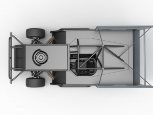 Figure 8 Modified stock car Scale 1 to 25 3Dプリントモデル