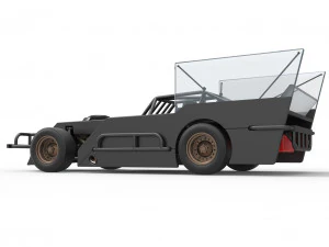 Figure 8 Modified stock car Scale 1 to 25 3D Print Model