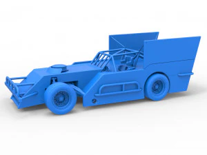 Figure 8 Modified stock car Scale 1 to 25 3D Print Model