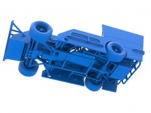 Figure 8 Modified stock car Scale 1 to 25 3Dプリントモデル