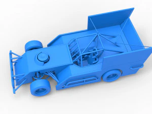 Figure 8 Modified stock car Scale 1 to 25 3D Print Model