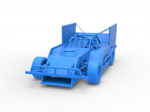 Figure 8 Modified stock car Scale 1 to 25 3Dプリントモデル
