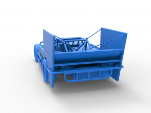 Figure 8 Modified stock car Scale 1 to 25 3Dプリントモデル