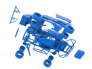 Figure 8 Modified stock car Scale 1 to 25 3Dプリントモデル