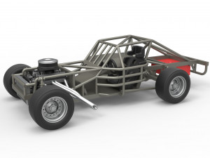 Outlaw Figure 8 Modified stock car Base Scale 1 to 25 Modello di stampa 3D