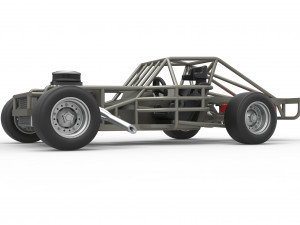 Outlaw Figure 8 Modified stock car Base Scale 1 to 25 Model Cetak 3D