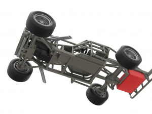Outlaw Figure 8 Modified stock car Base Scale 1 to 25 Model Cetak 3D