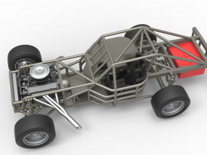 Outlaw Figure 8 Modified stock car Base Scale 1 to 25 Model Cetak 3D
