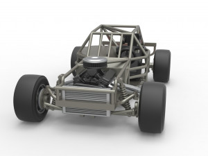 Outlaw Figure 8 Modified stock car Base Scale 1 to 25 Model Cetak 3D