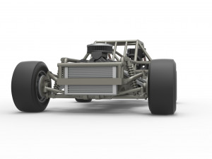 Outlaw Figure 8 Modified stock car Base Scale 1 to 25 Model Cetak 3D