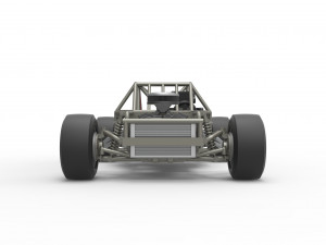 Outlaw Figure 8 Modified stock car Base Scale 1 to 25 Model Cetak 3D