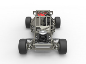 Outlaw Figure 8 Modified stock car Base Scale 1 to 25 Model Cetak 3D