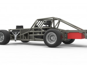 Outlaw Figure 8 Modified stock car Base Scale 1 to 25 Model Cetak 3D