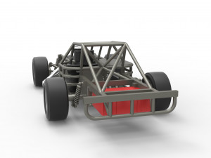 Outlaw Figure 8 Modified stock car Base Scale 1 to 25 Model Cetak 3D