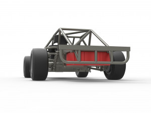 Outlaw Figure 8 Modified stock car Base Scale 1 to 25 Model Cetak 3D