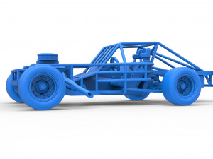 Outlaw Figure 8 Modified stock car Base Scale 1 to 25 Model Cetak 3D