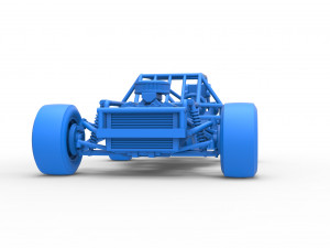 Outlaw Figure 8 Modified stock car Base Scale 1 to 25 Model Cetak 3D