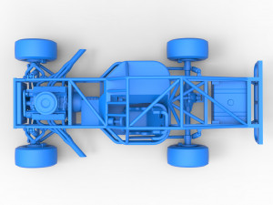 Outlaw Figure 8 Modified stock car Base Scale 1 to 25 Model Cetak 3D