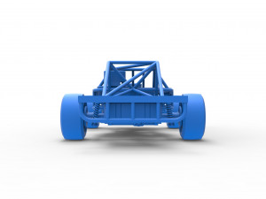 Outlaw Figure 8 Modified stock car Base Scale 1 to 25 Model Cetak 3D