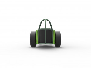 Three wheeled dragster with Rocket Turbine Scale 1 to 25 3D Print Model