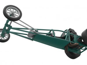 Dragster old school con motor trasero Escala 1 a 25 Modelo de impresión 3D