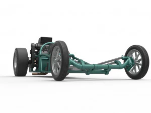 Dragster old school con motor trasero Escala 1 a 25 Modelo de impresión 3D