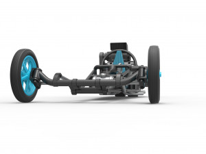 Rear engine old school dragster Version 2 Scale 1 to 25 3D 打印模型