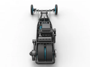 Rear engine old school dragster Version 2 Scale 1 to 25 3D Print Model