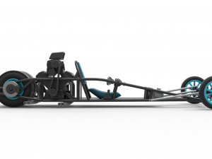 Rear engine old school dragster Version 2 Scale 1 to 25 3D 打印模型