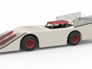 Vintage Outlaw Dirt Late Modell-Rennwagen im Ma&szlig;stab 1 bis 25 3D Druckmodell