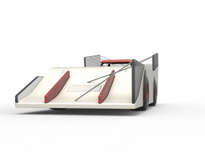 Vintage Outlaw dirt late model race car Scale 1 to 25 3D Print Model