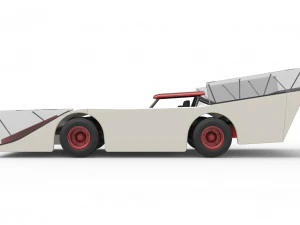 Vintage Outlaw dirt late model race car Scale 1 to 25 3D Print Model