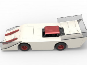 Vintage Outlaw dirt late model race car Scale 1 to 25 3D-Druckmodell