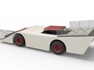Vintage Outlaw dirt late model race car Scale 1 to 25 3D Print Model