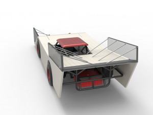 Vintage Outlaw dirt late model race car Scale 1 to 25 3D-Druckmodell