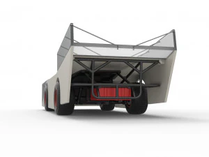 Vintage Outlaw dirt late model race car Scale 1 to 25 3D Print Model