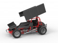Vintage Winged Sprint car Scale 1 to 25 3D Print Model