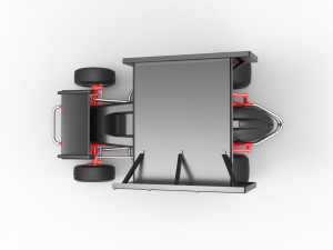 Vintage Winged Sprint car Scale 1 to 25 3D-Druckmodell