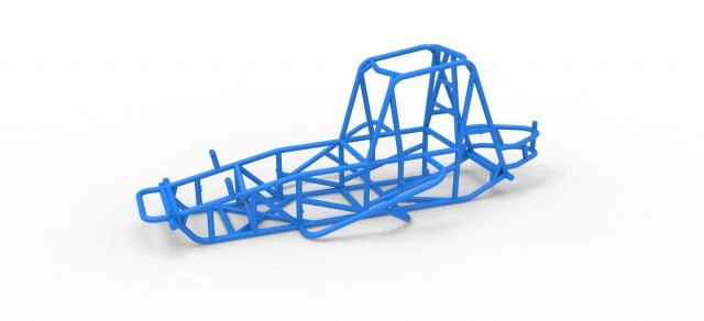 Frame for Vintage Sprint car Scale 1 to 25 3D Print Model .c4d .max .obj .3ds .fbx .stl .blend 